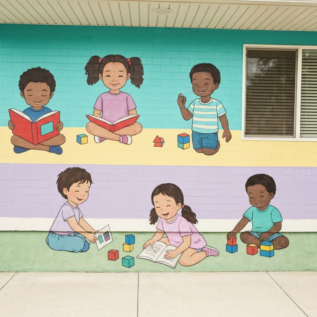 Crianças brincando na creche